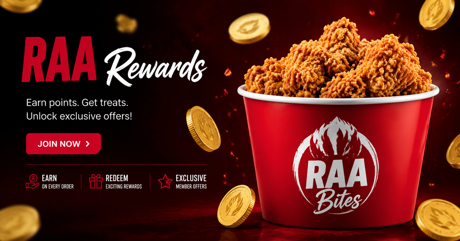 RAA Rewards chicken bucket offer