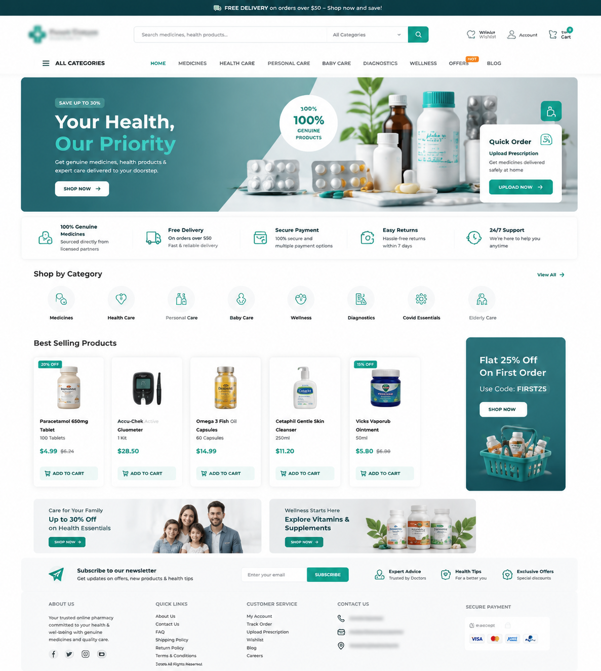 medical_pharmacy website design project